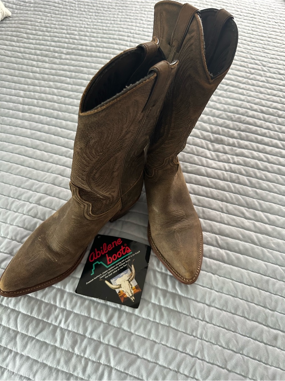 Abilene Boot Co. Brown Women's Heeled Western Boots. Size 9